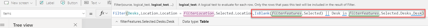 Screenshot of the formula edit area.