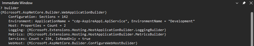 Screenshot showing how to open the Immediate window in Visual Studio.