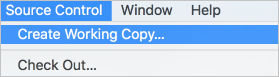 Screenshot, der zeigt, wie Sie einem vorhandenen Xcode-Projekt ein lokales Git-Repository hinzufügen.
