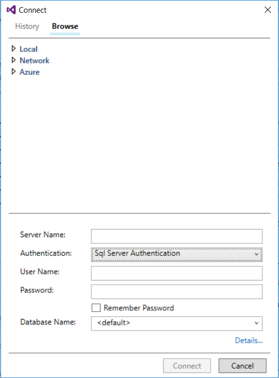 Herstellen einer Verbindung mit dem Server