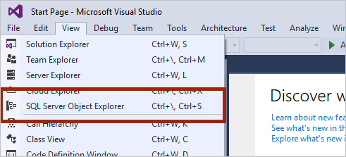 SQL Server-Objekt-Explorer