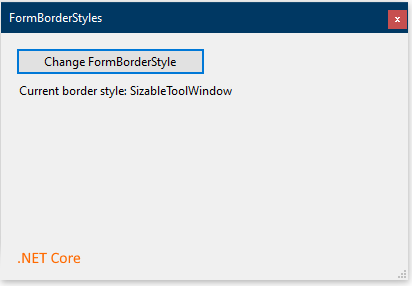 Standard-Schriftart für Steuerelemente in .NET Core