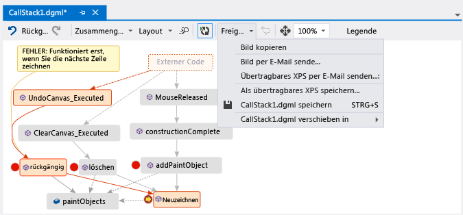 Freigabe der Code-Zuordnung des Aufrufstapels für andere