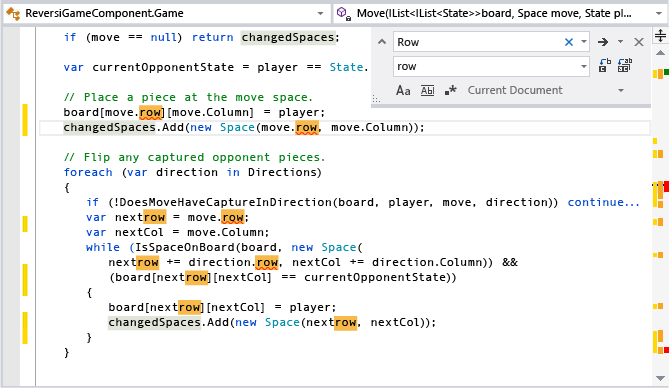 Visual Studio-Bildlaufleiste nach dem Ersetzen einer Zeichenfolge durch Fehler