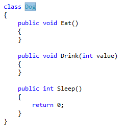 Screenshot des hervorgehobenen Codes für 