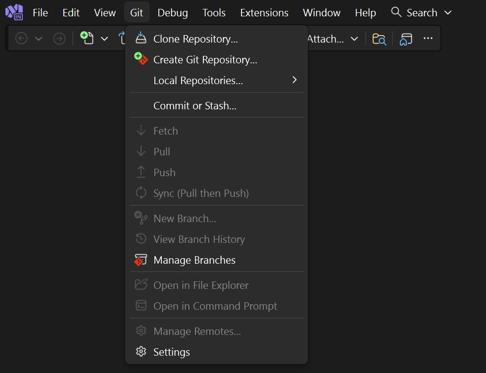 Screenshot der vollständigen Option 
