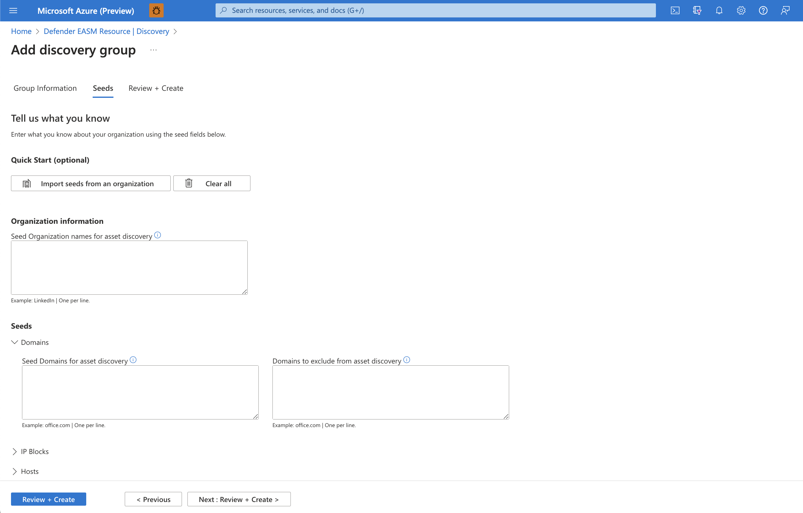 Screenshot della pagina di selezione del valore di inizializzazione della configurazione del gruppo disco
