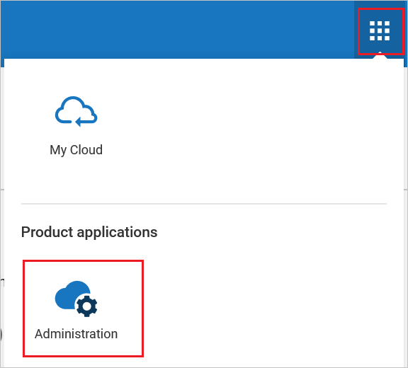 Configurazione dell'amministrazione di Software AG Cloud