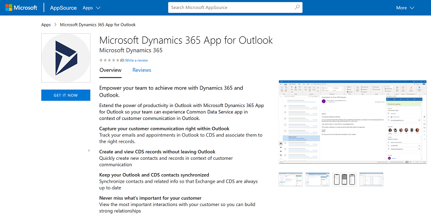 Installare l'app di Outlook.