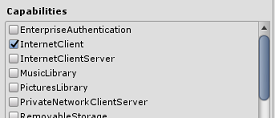 Screenshot che mostra la scheda Impostazioni di pubblicazione con InternetClient selezionato.