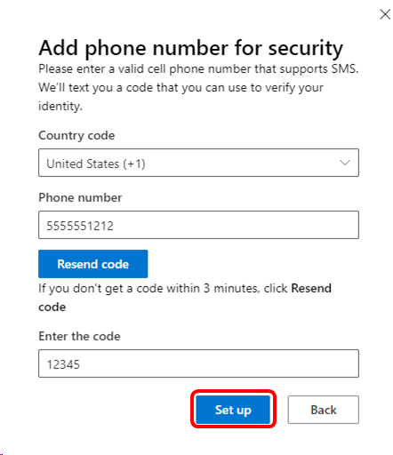 Microsoft 365 開発者サンドボックス確認コード