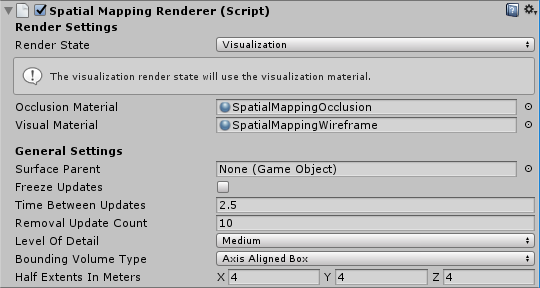 Unityの空間マッピング レンダラー