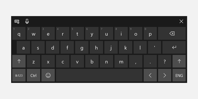 Windows 11 teclado virtual