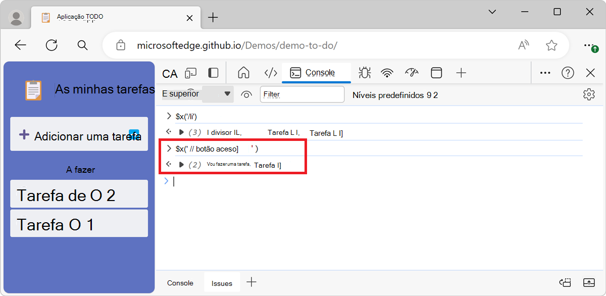 Utilizar um seletor XPath mais complicado